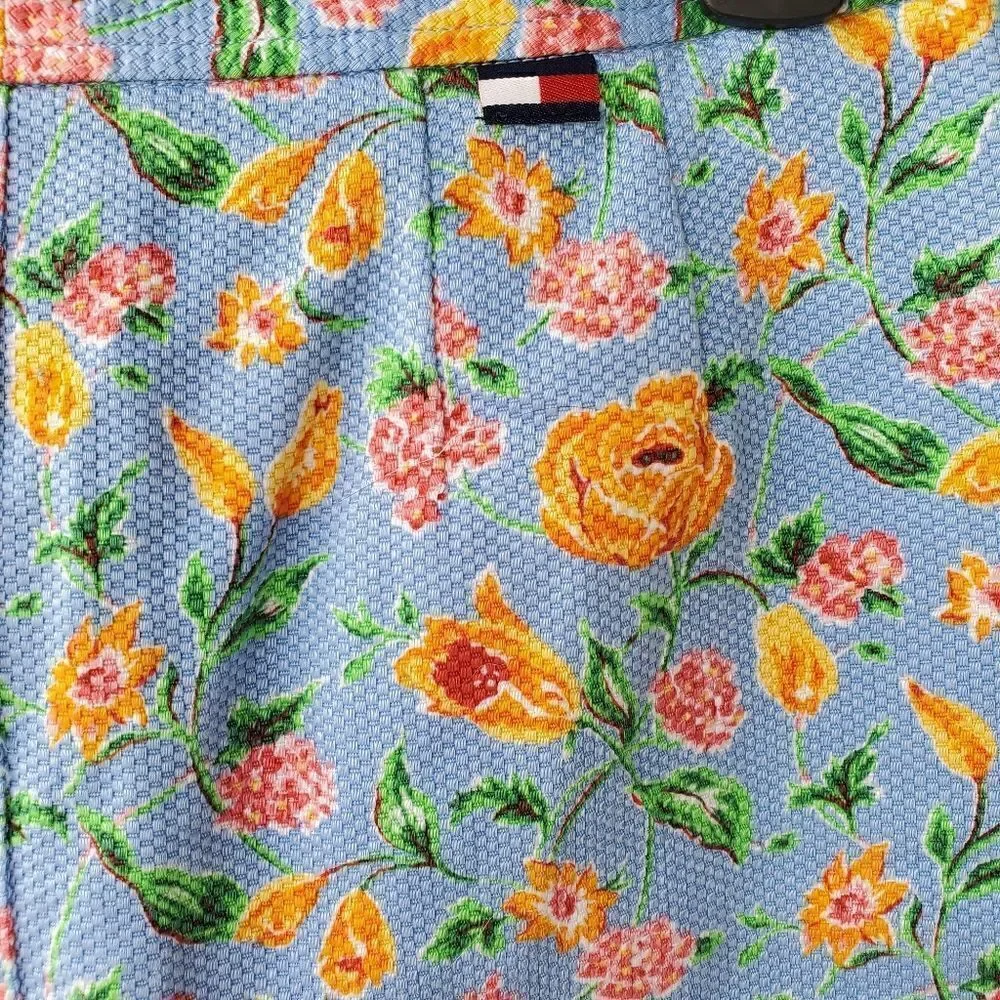 Tommy Hilfiger Blue Floral Retro Skirt 8